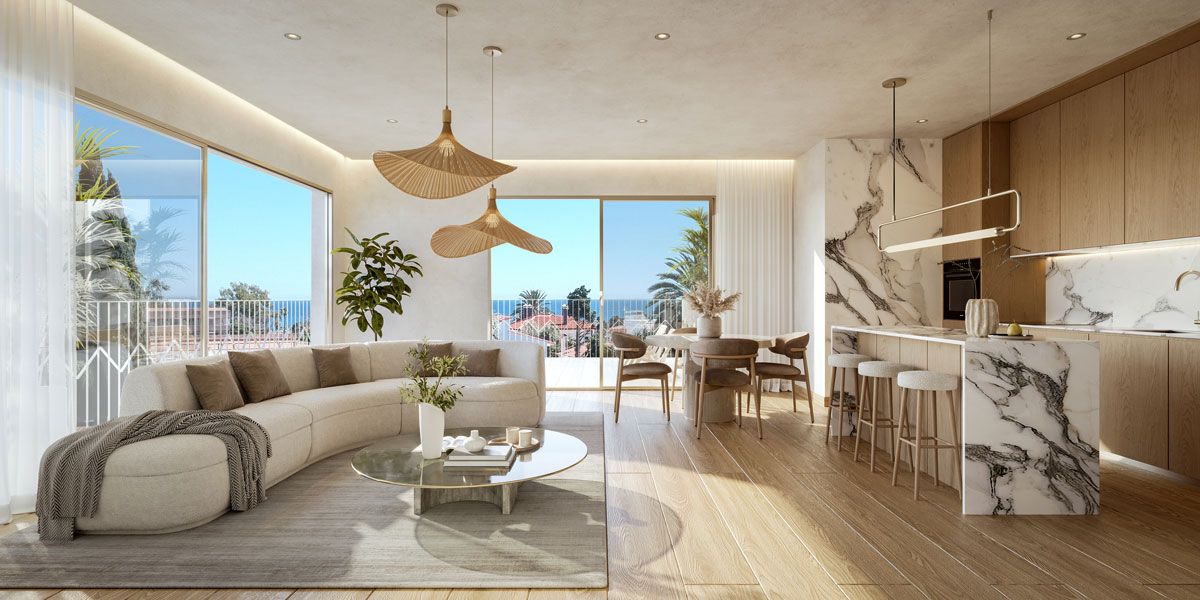 Kitchen in 2-bedroom new-build apartment, La Carihuela, Torremolinos