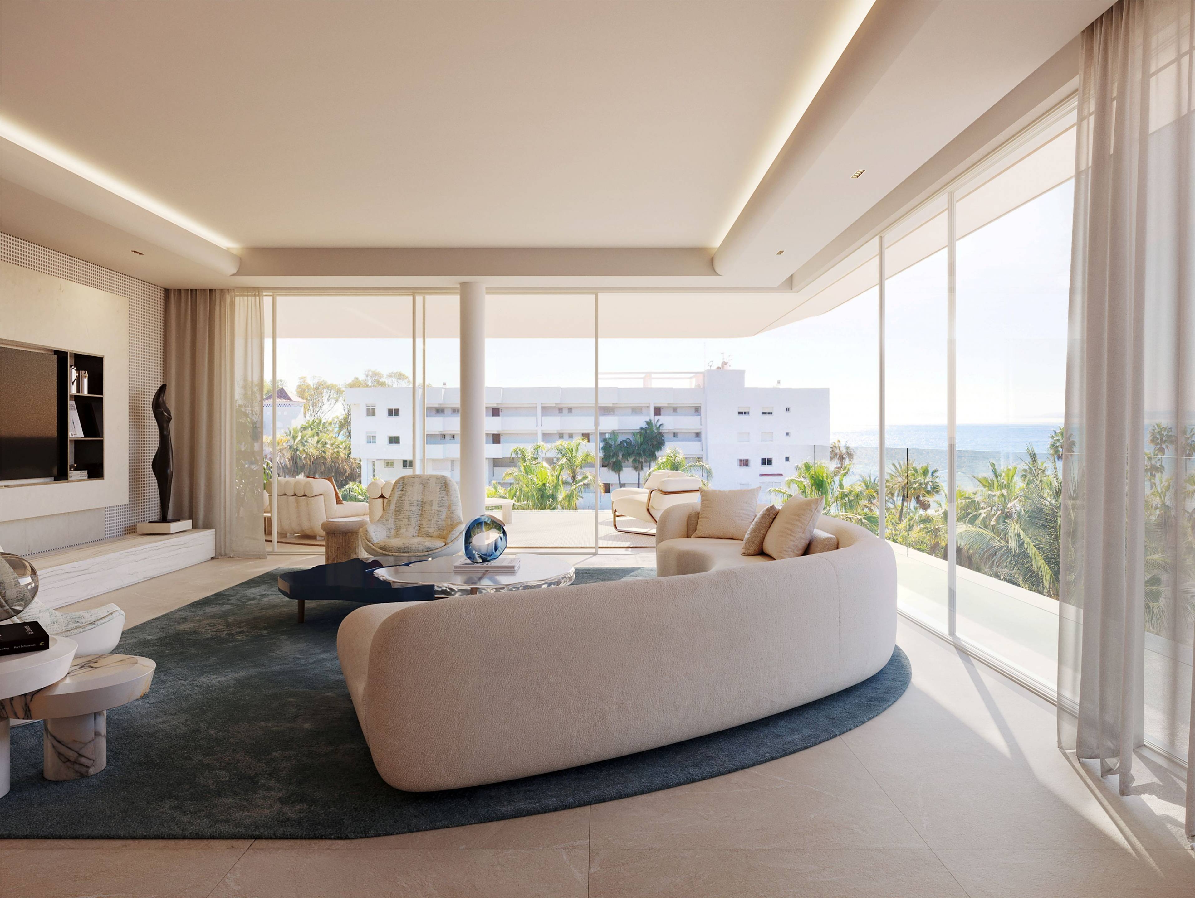 Interior living space showing flooring and fittings, Los Llanos apartment