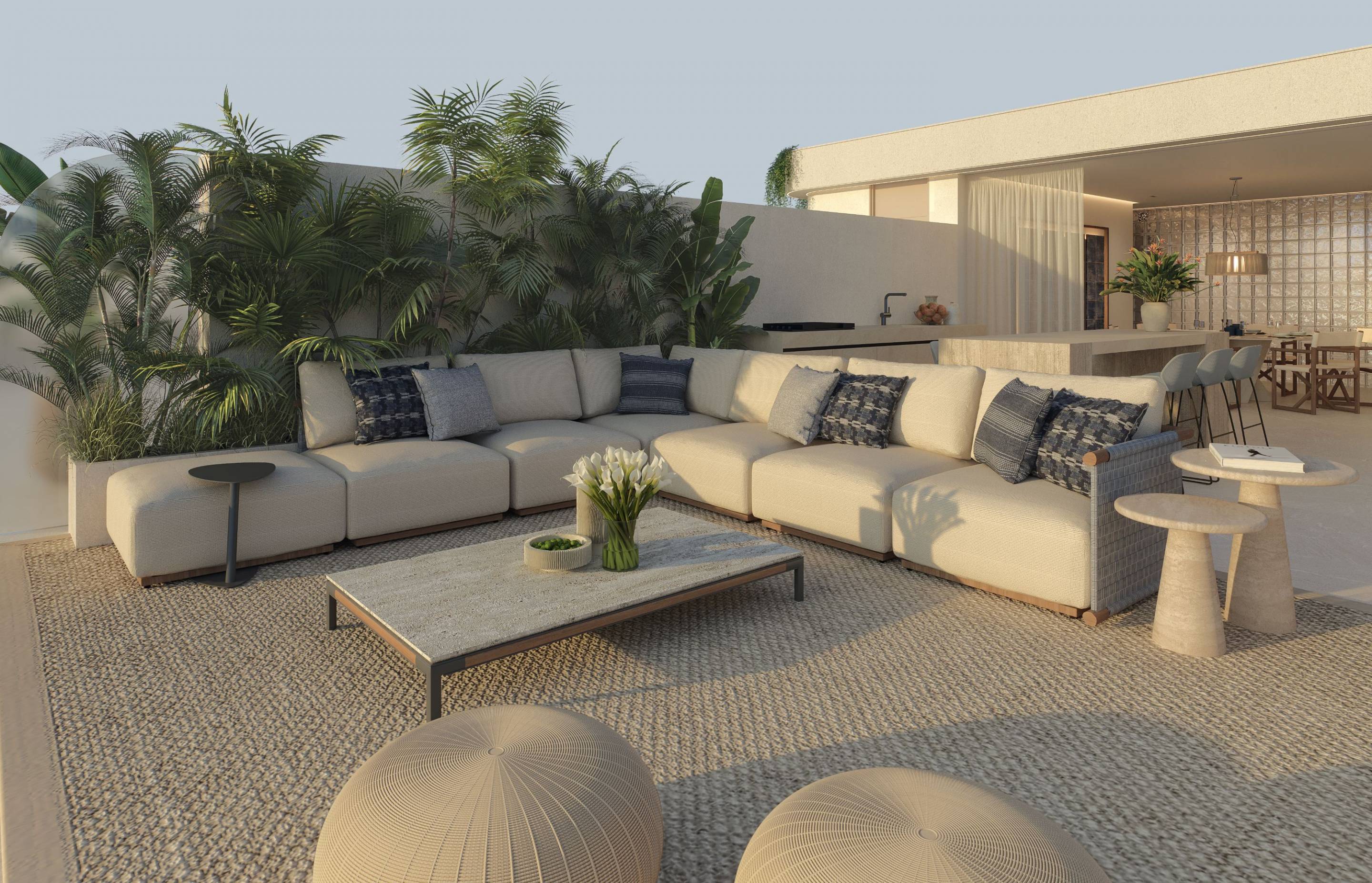 Lift interior in new-build penthouse building, Los Llanos, Estepona