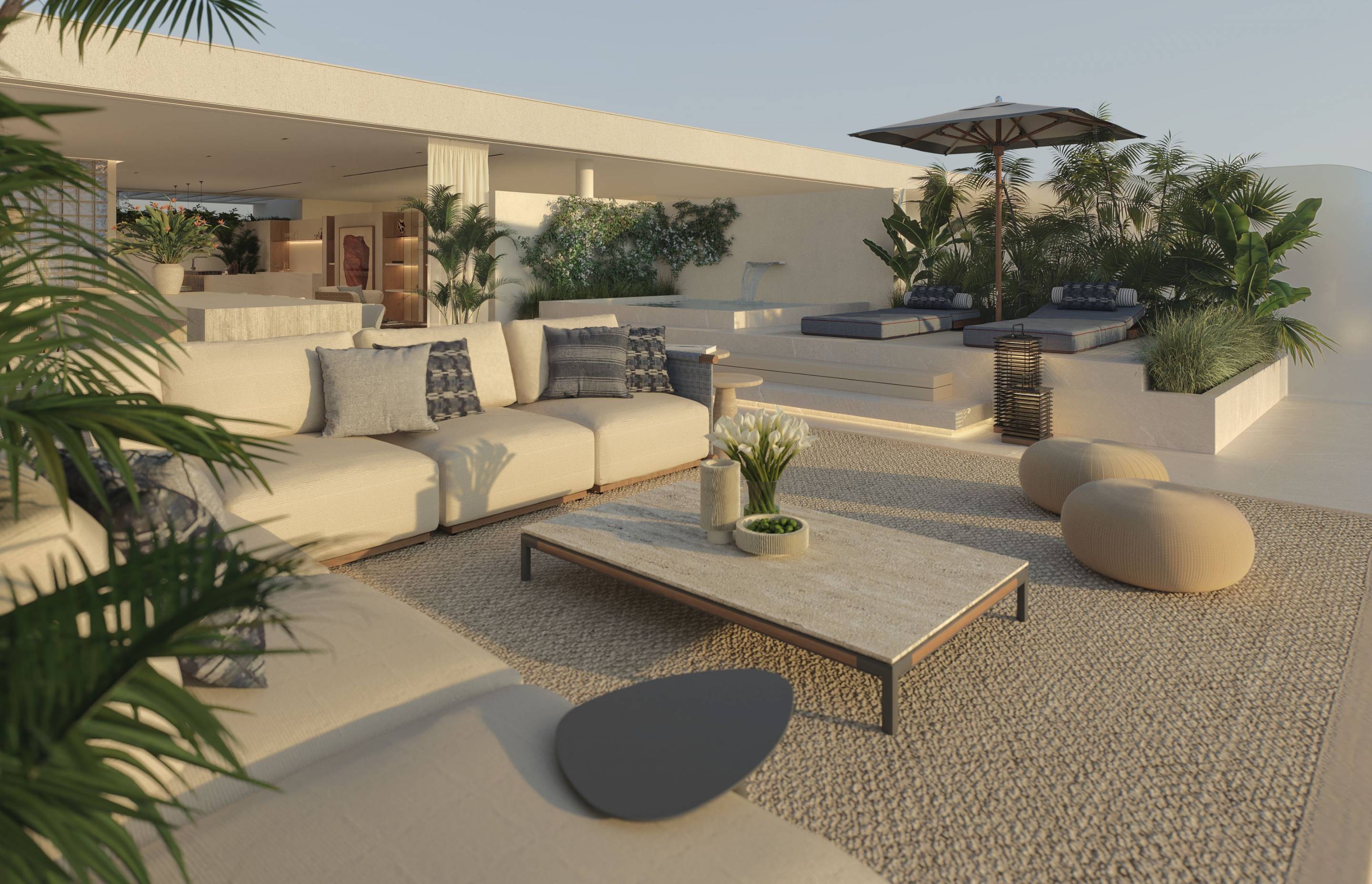Hallway and internal layout of penthouse, Los Llanos, Estepona
