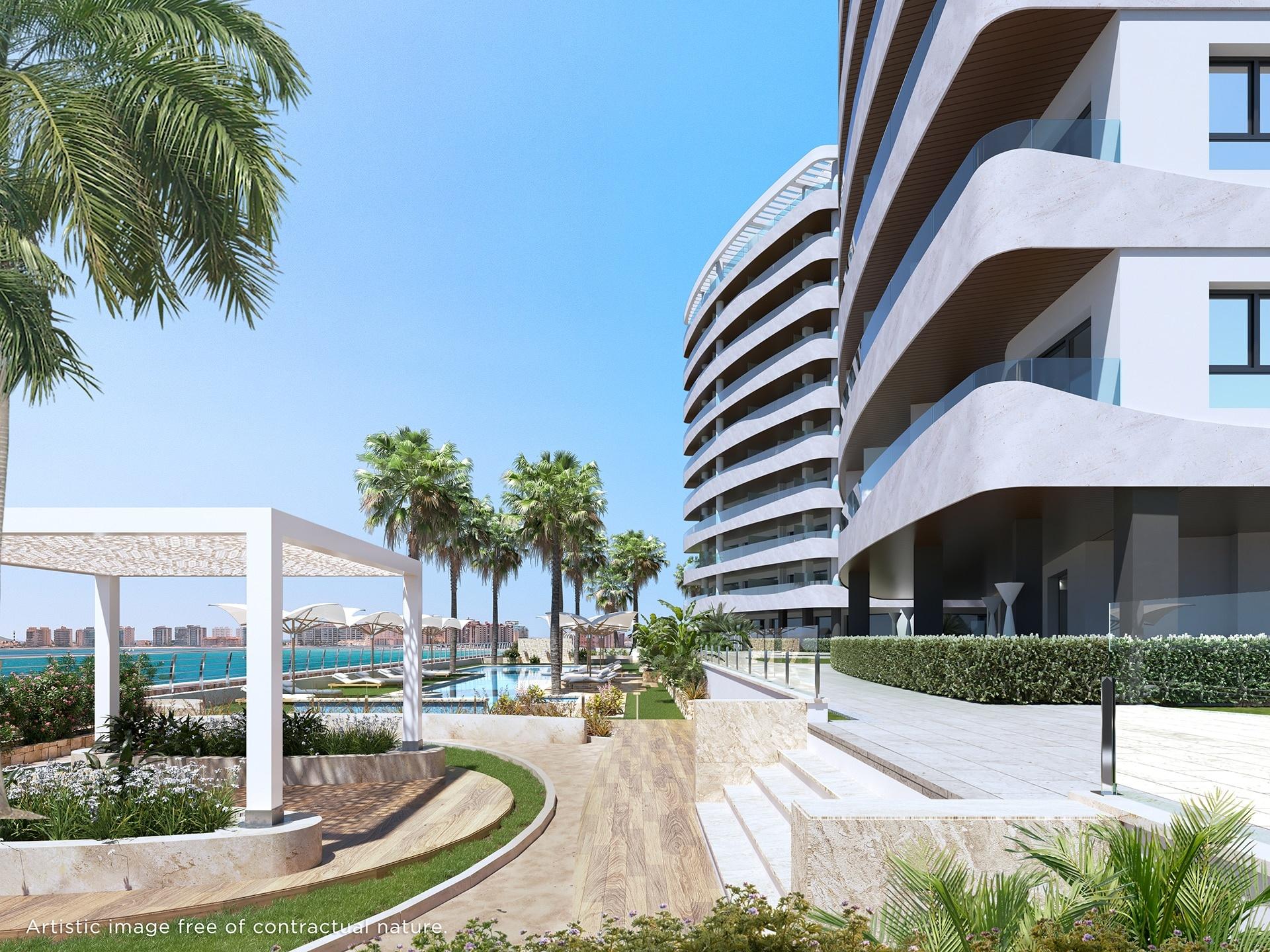 View of the development from the beach