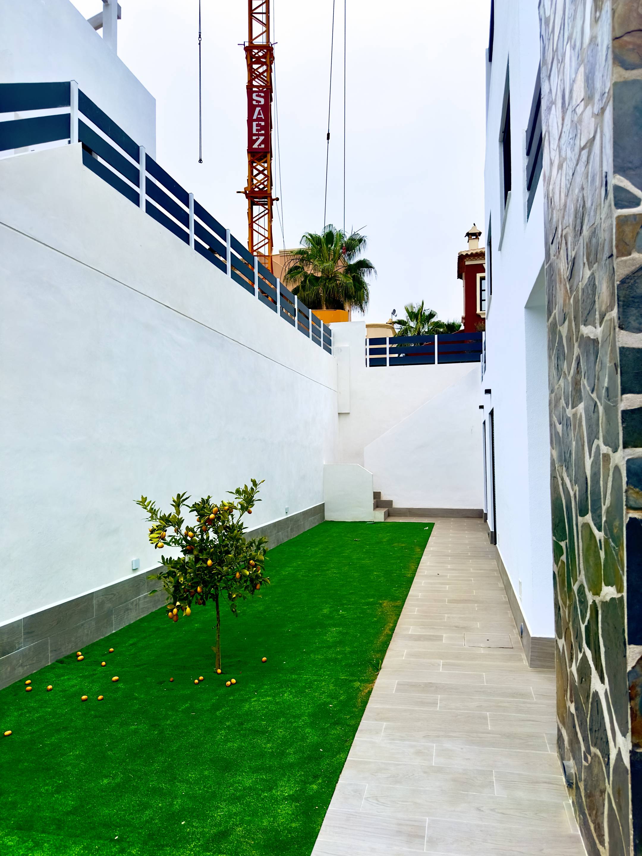 Hallway and staircase in new-build villa, La Marquesa, Rojales