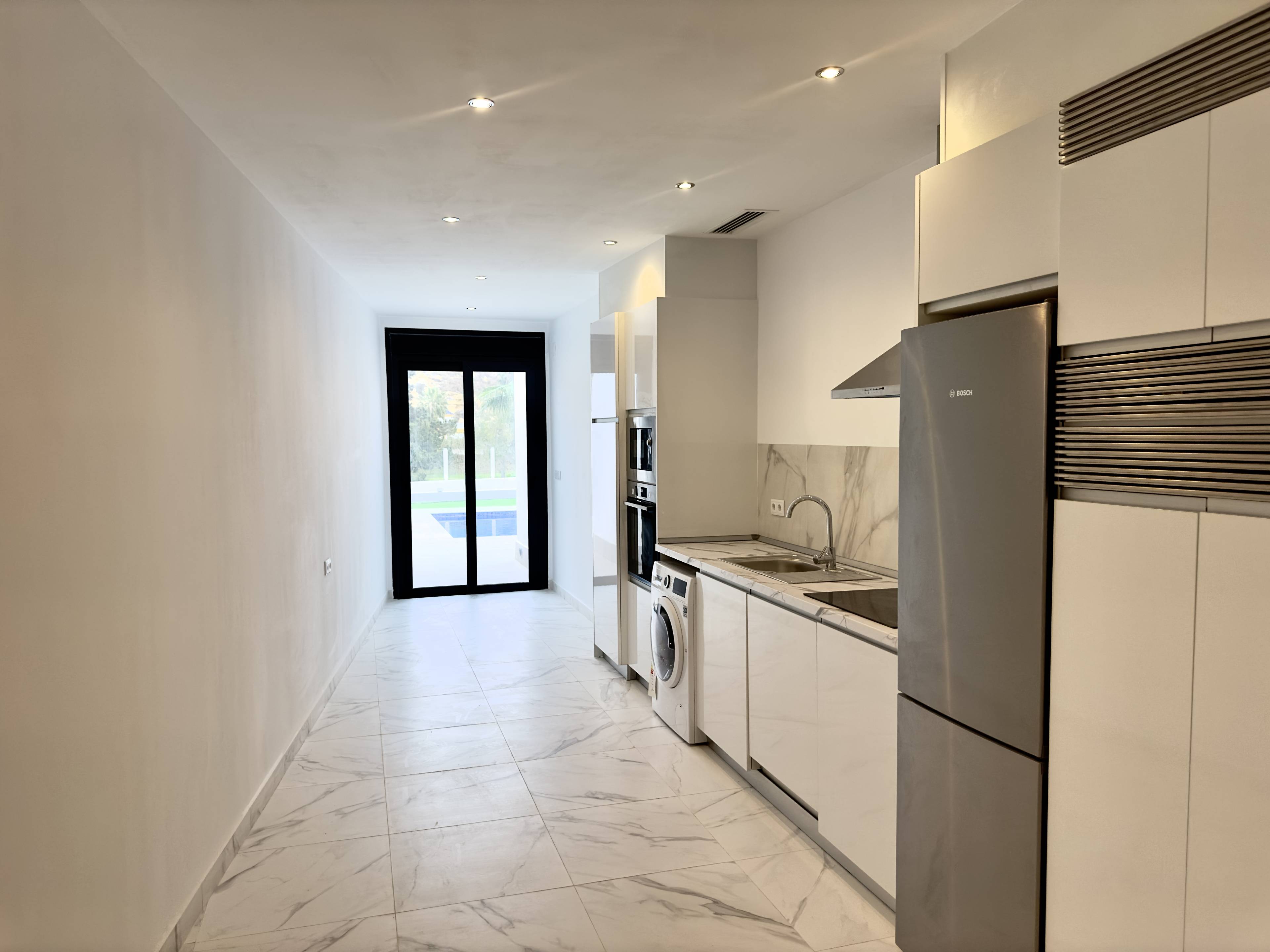 Living area detail in 4-bedroom new-build villa, La Marquesa