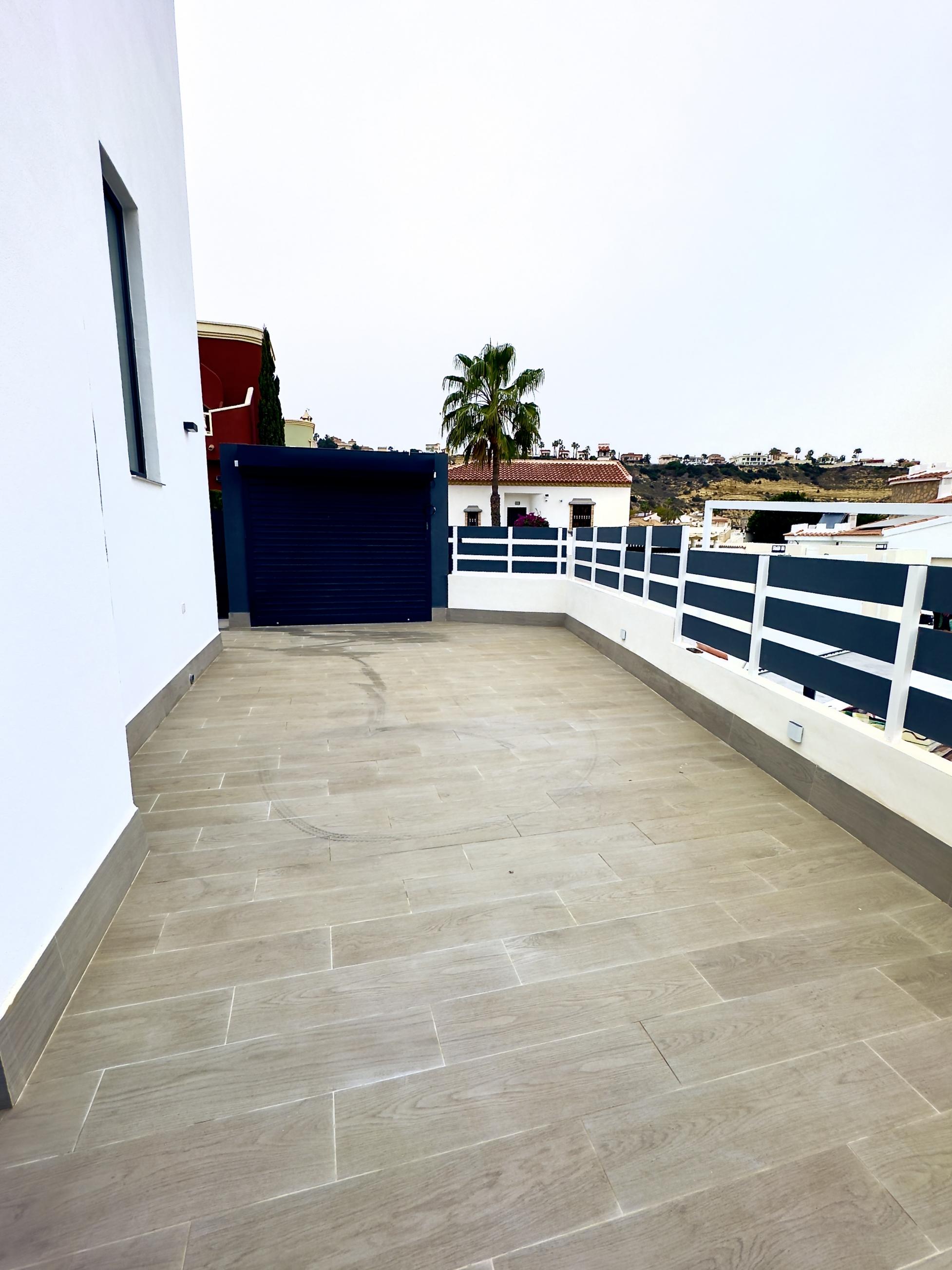 View from solarium of new-build villa in La Marquesa, Rojales