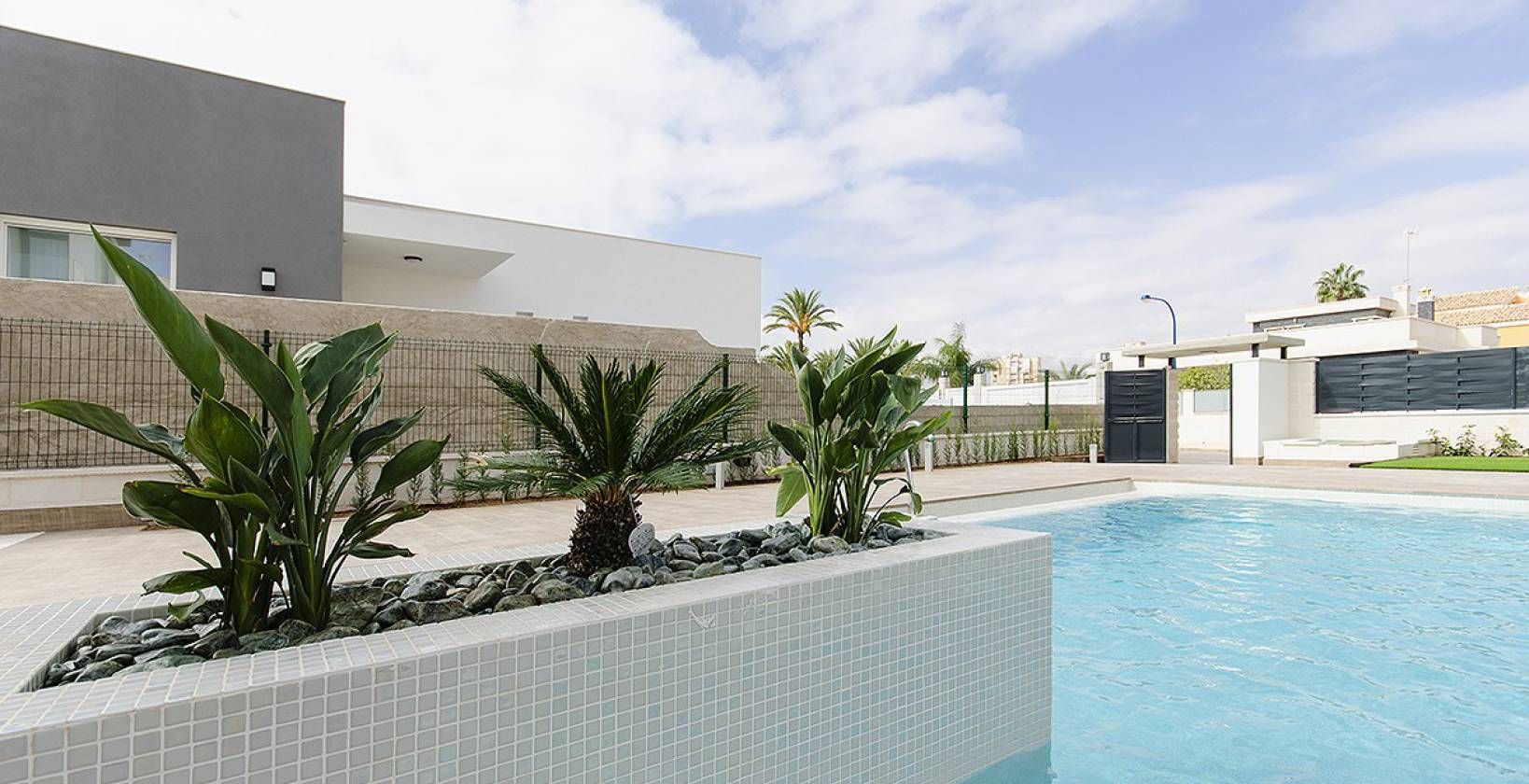 Garden or terrace of new-build villa, Campoamor, Orihuela Costa