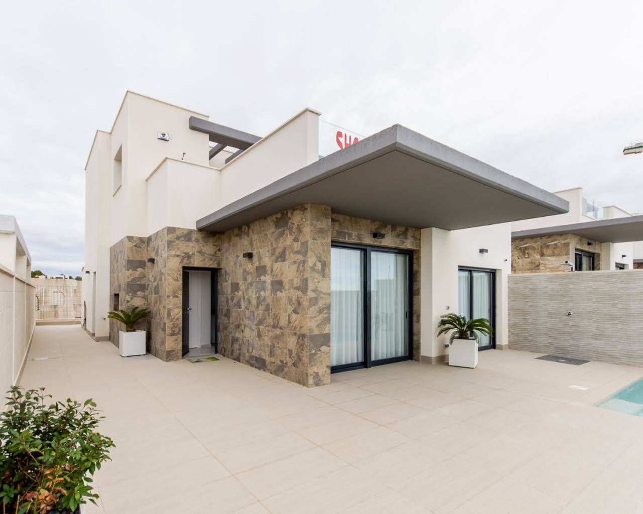 Floor plan upper level of new-build villa, Campoamor