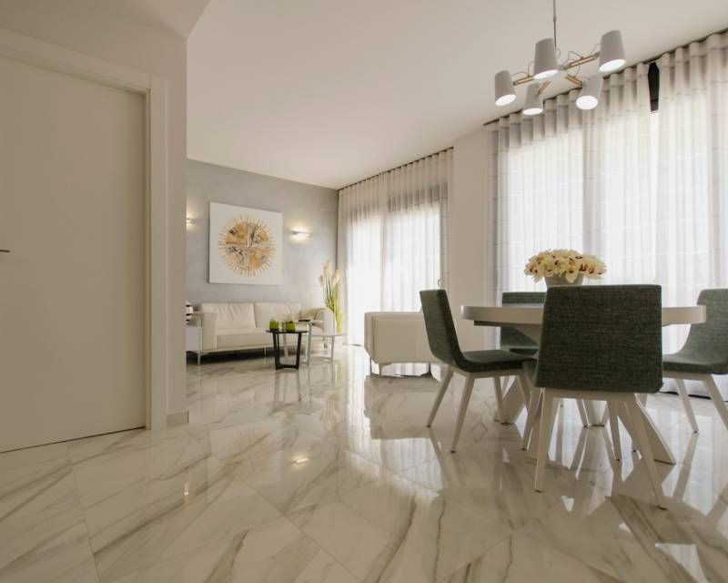 Render of solarium terrace view in new-build villa, Campoamor