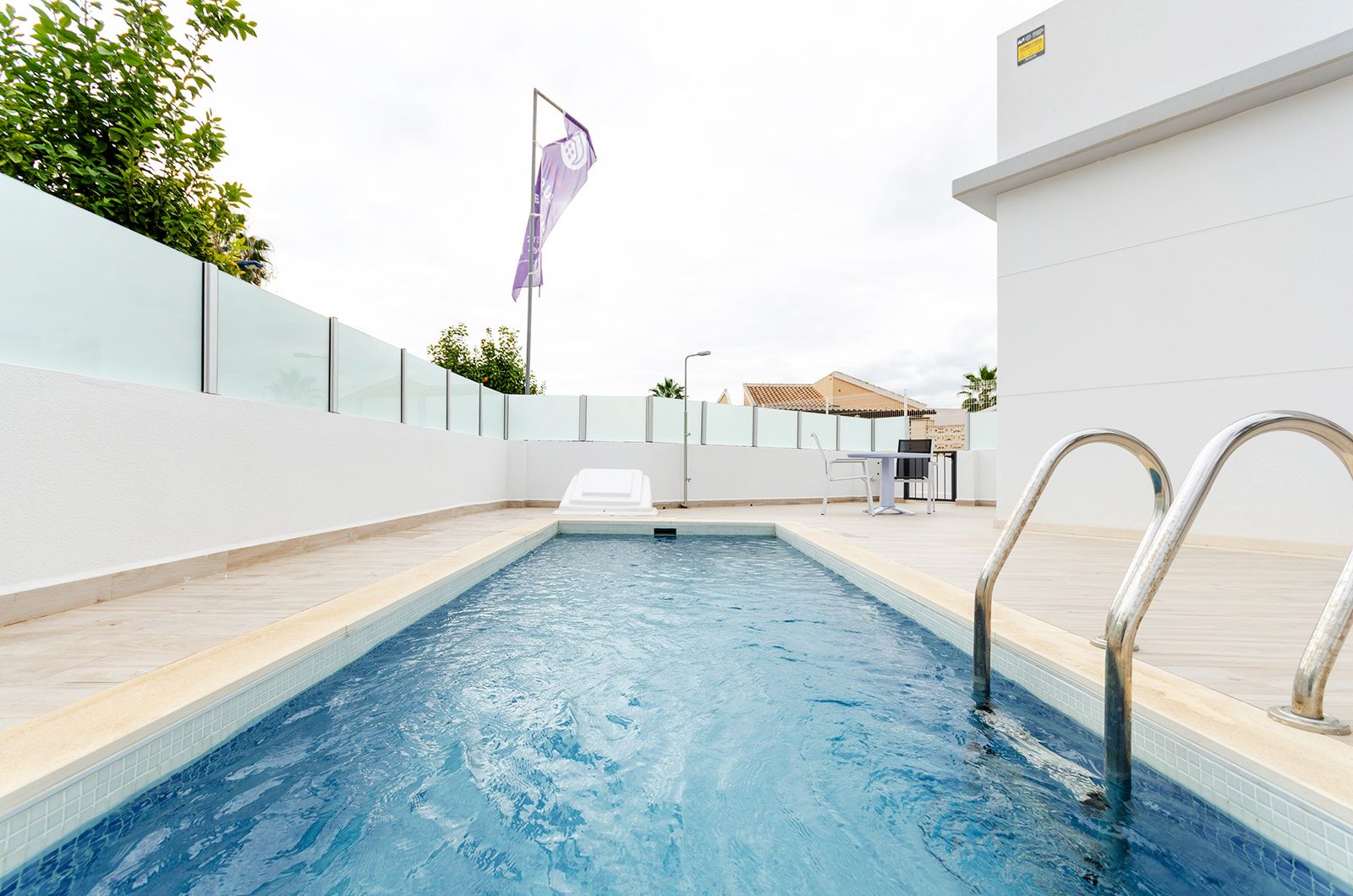 Staircase or internal access in new-build villa, El Limonar