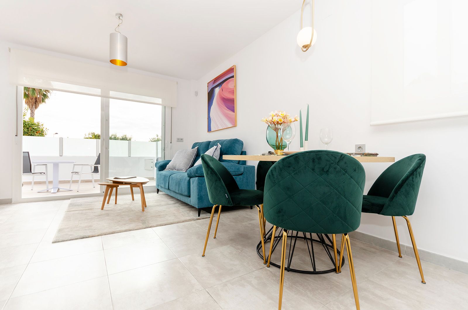 Rear view of new-build villa, El Limonar, Torrevieja