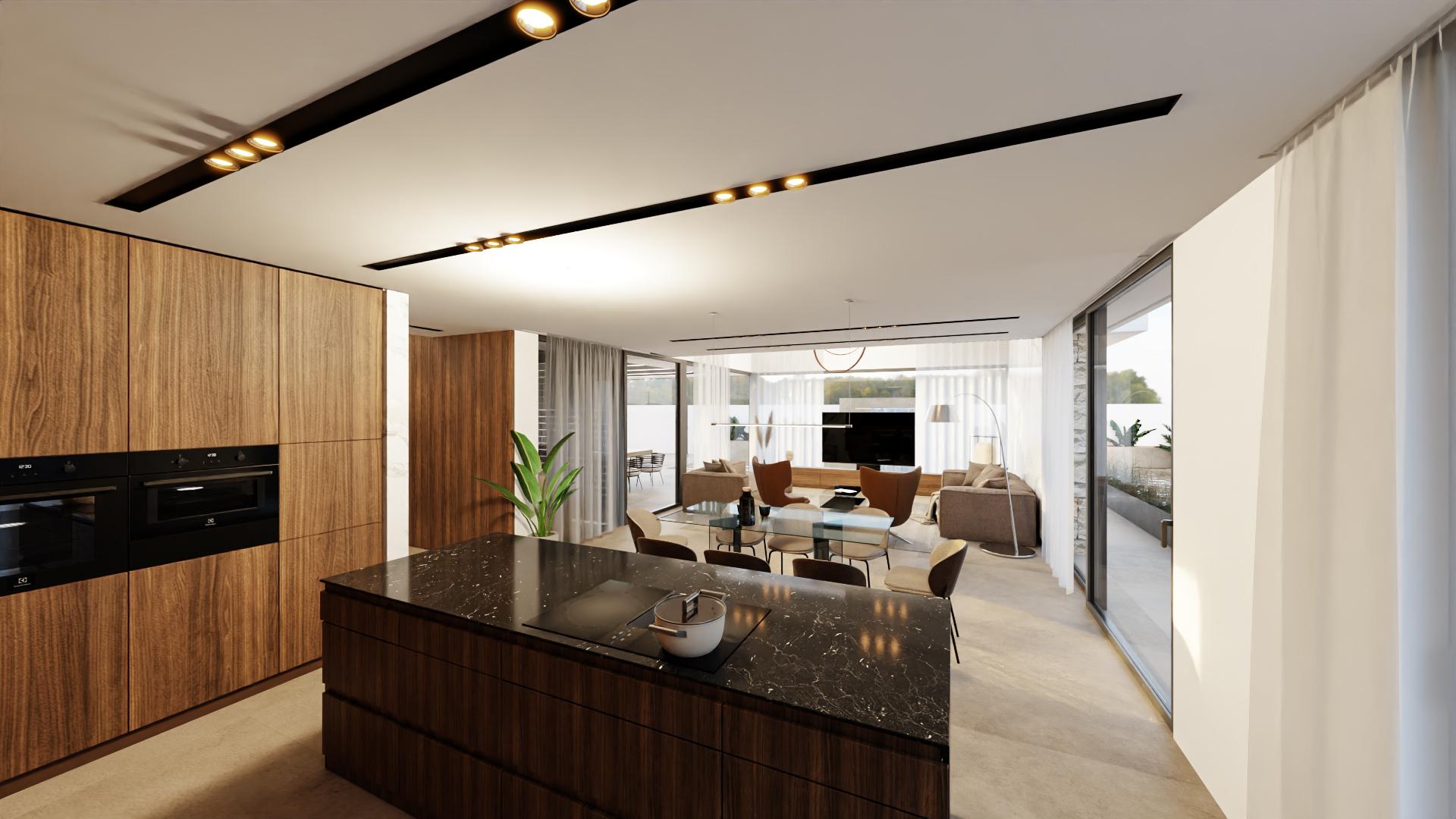 Hallway or entrance area of new-build villa, La Regia, Orihuela Costa