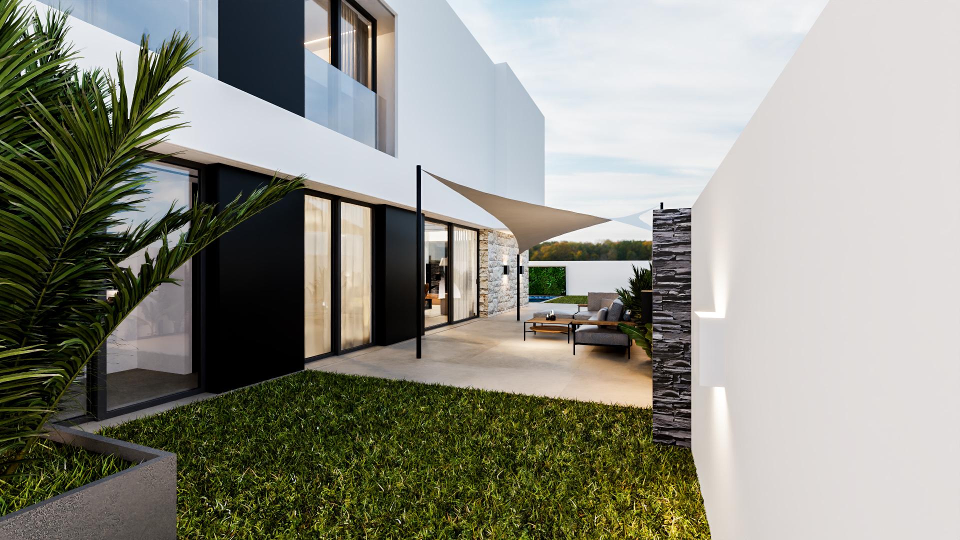 Interior detail showing flooring and fittings, 4-bedroom villa, La Regia