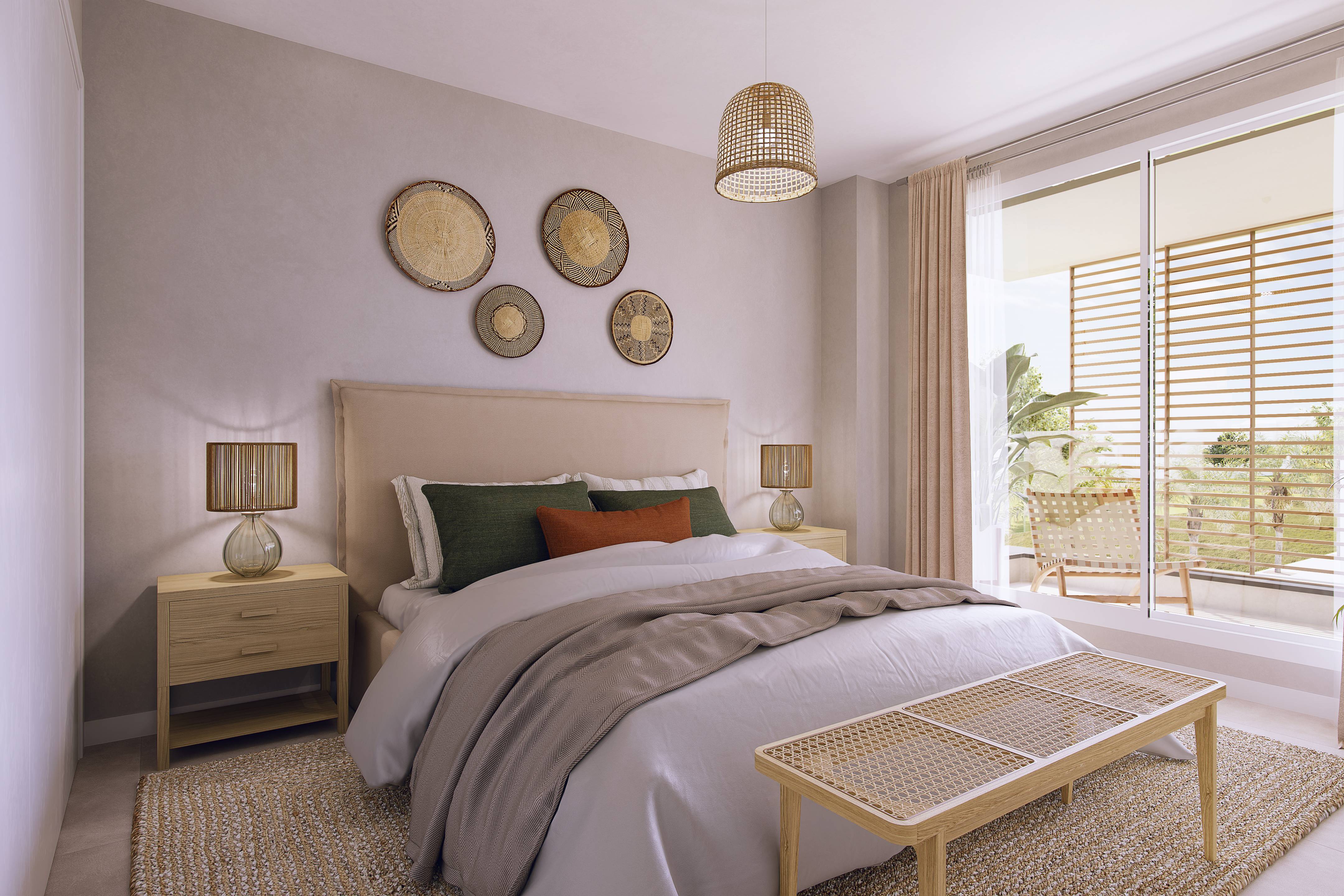 Ground-level communal area of new-build development, El Pinillo