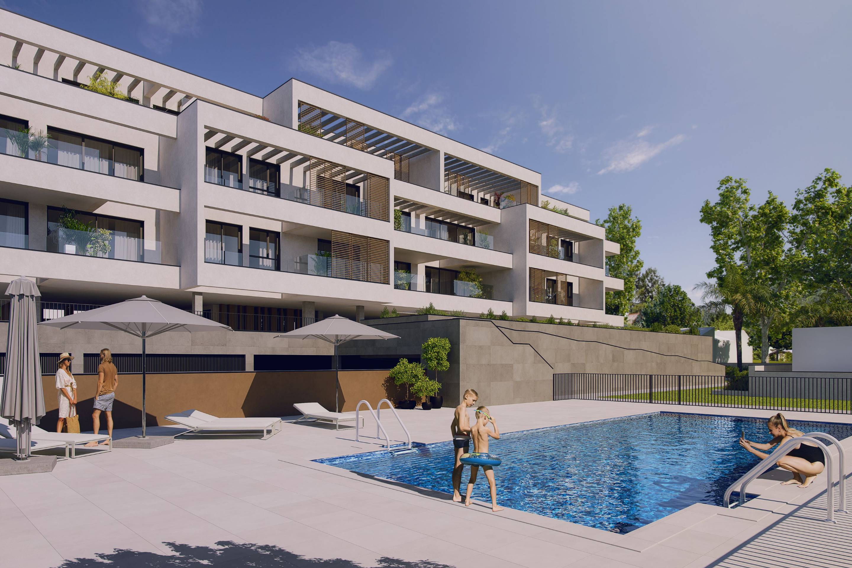 Open-plan kitchen and dining space in 2-bedroom apartment, El Pinillo