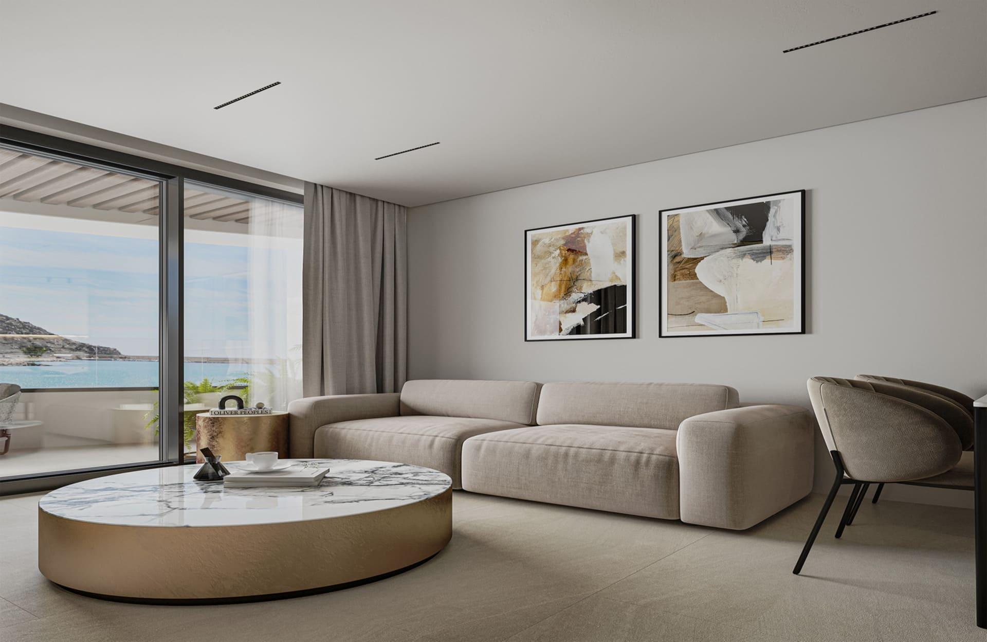 Lobby and lift area of apartment building, Ifach, Calpe