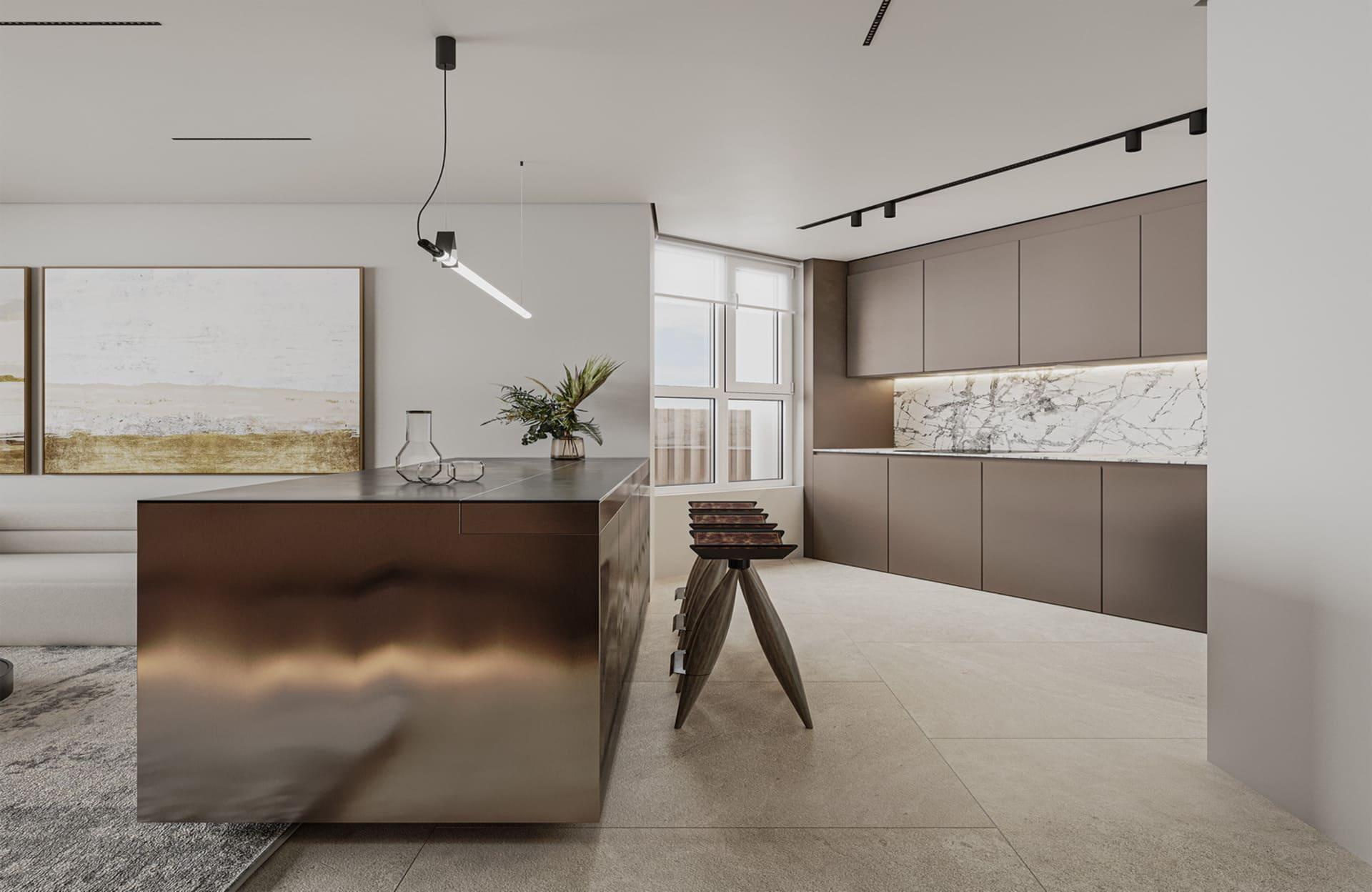 Kitchen and dining space in new-build apartment, Calpe