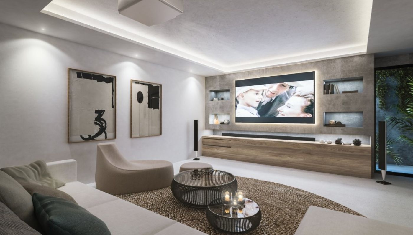 Living area in 4-bedroom villa, Estepona