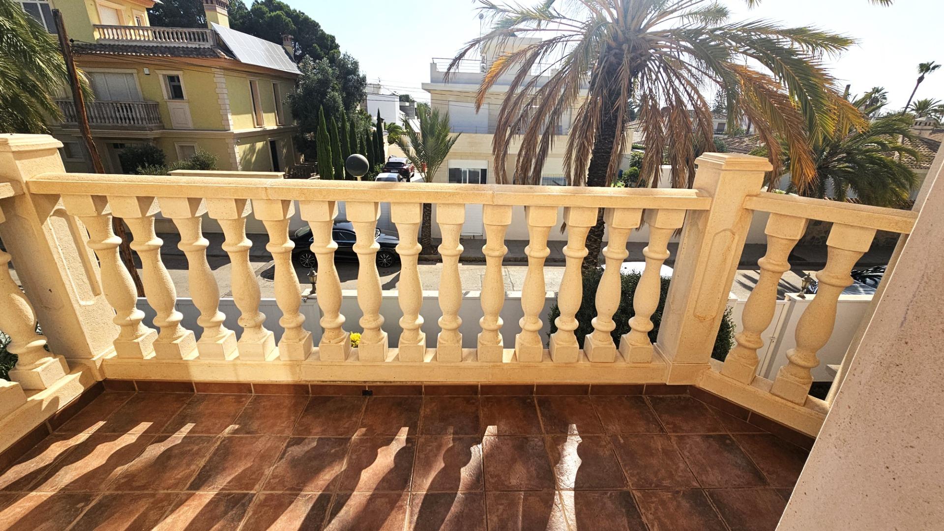 Street view of the villa in La caleta, Cabo Roig