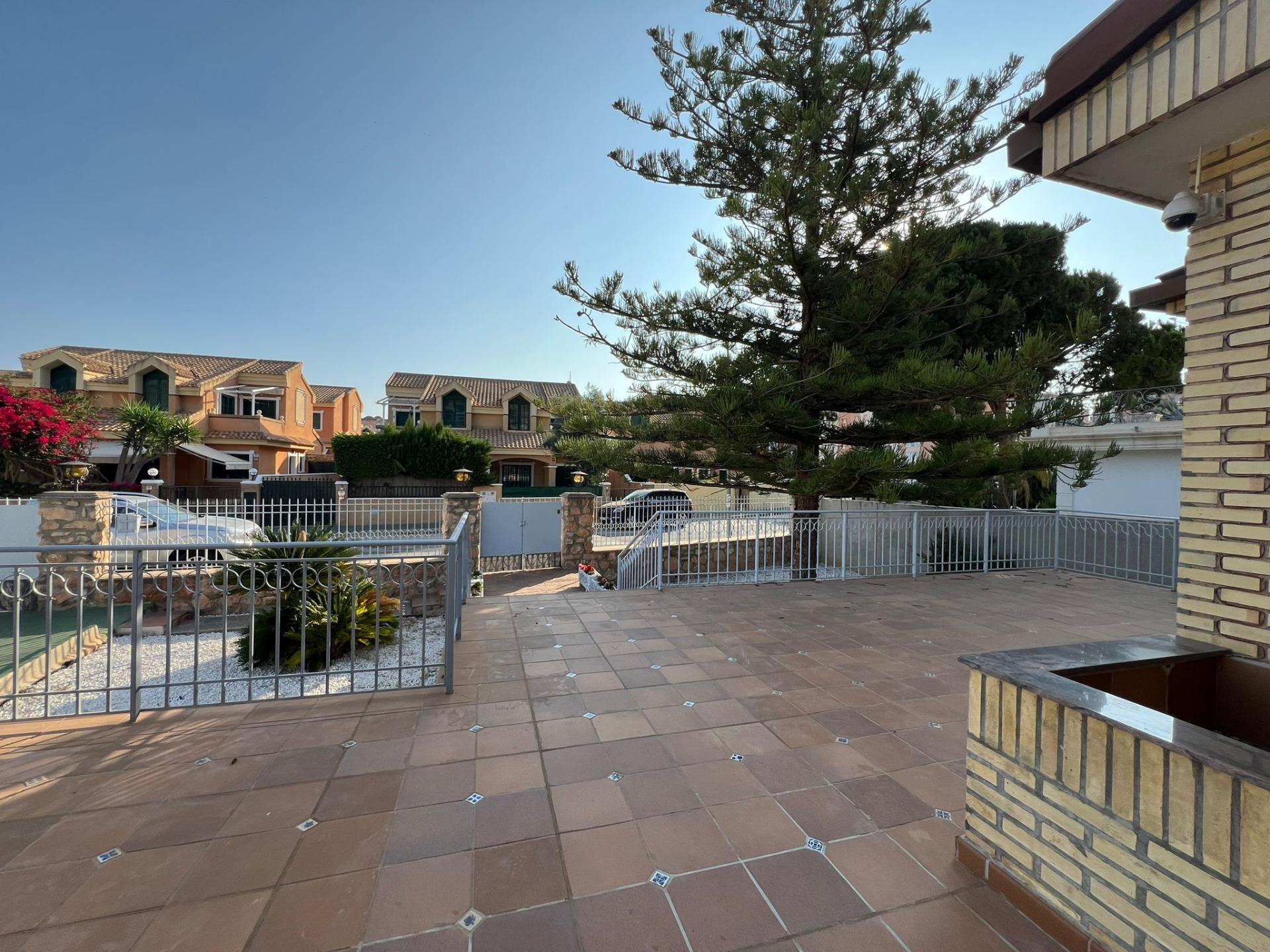 Entrance of the villa in Campoamor, Orihuela Costa