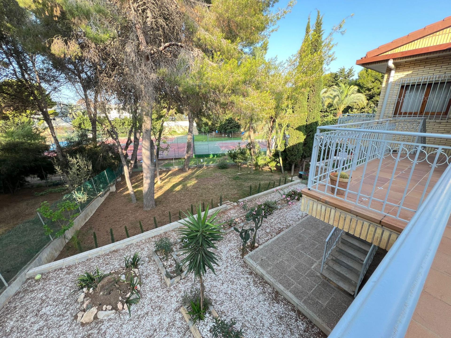 Parking area of the villa in Campoamor, Orihuela Costa