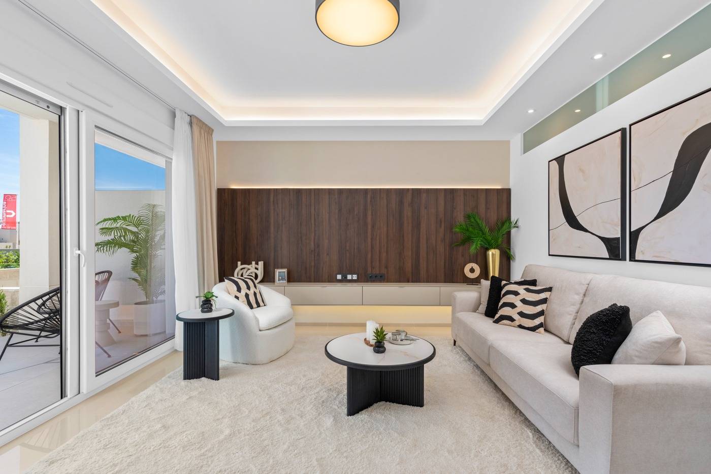 Living area in 2-bedroom villa, Ciudad Quesada