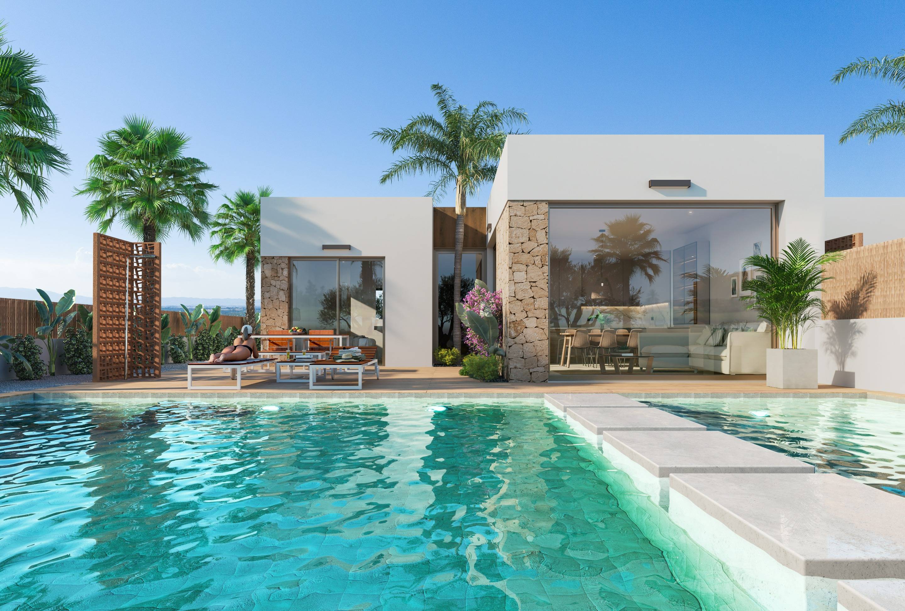 Villa for sale in Los Dolores, Murcia - exterior view of the residential building