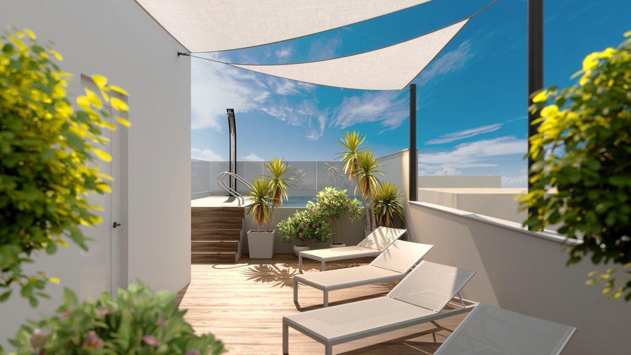 Apartment for sale in Acequion, Torrevieja - exterior view of the Brisamar new-build complex