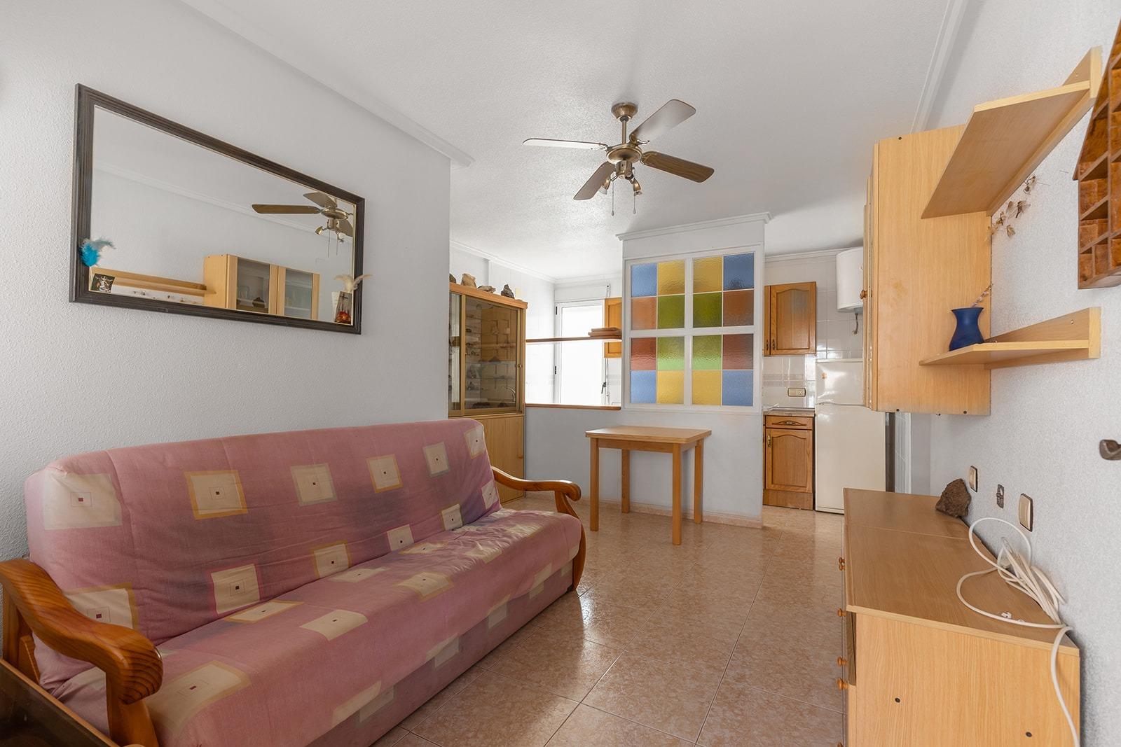East-facing terrace of bungalow in Los Balcones, Torrevieja