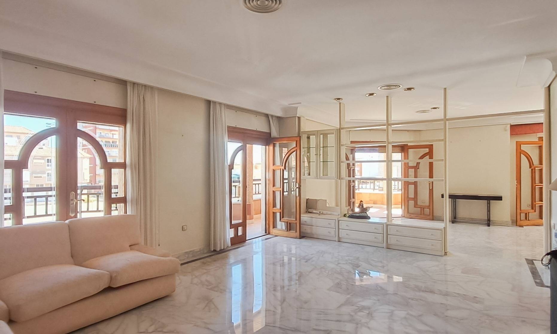 Living area in 6-bedroom penthouse, Lo Pagán