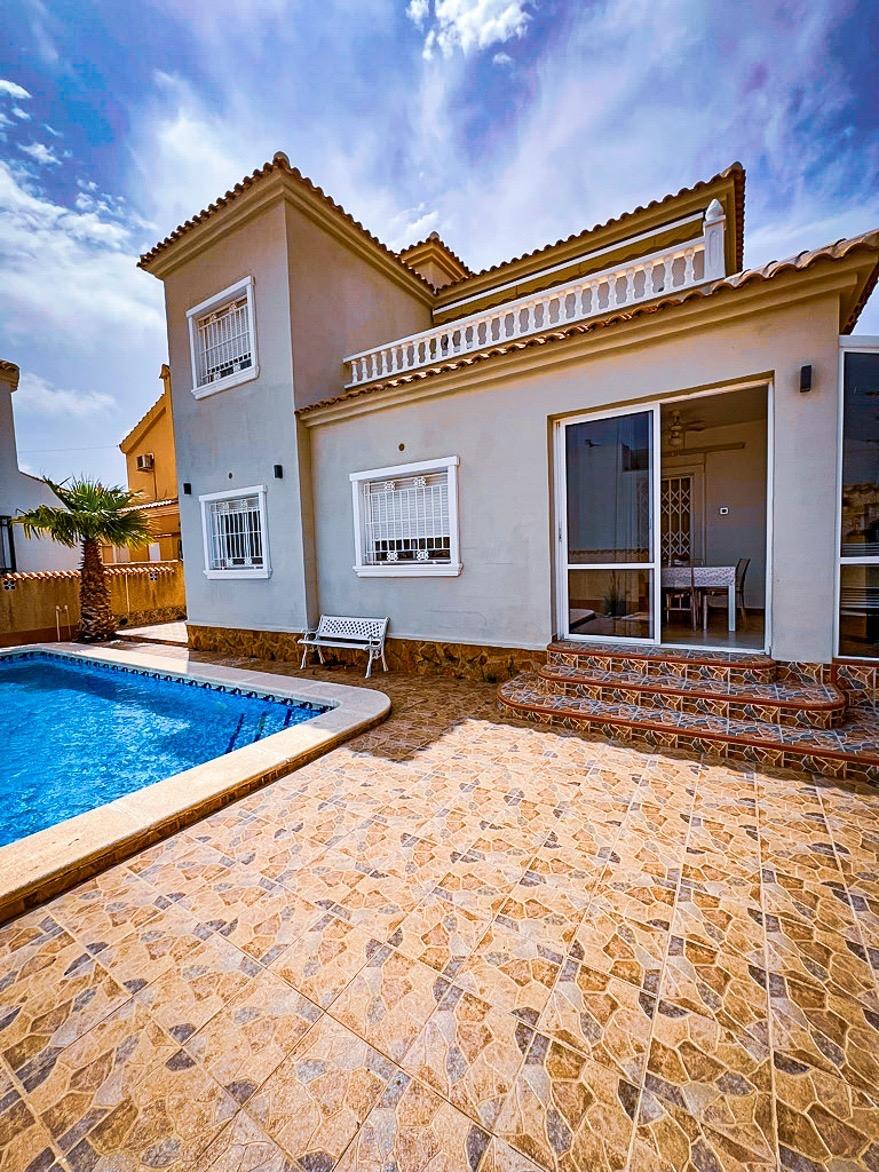 Entrance of the villa in Campoamor, Orihuela Costa