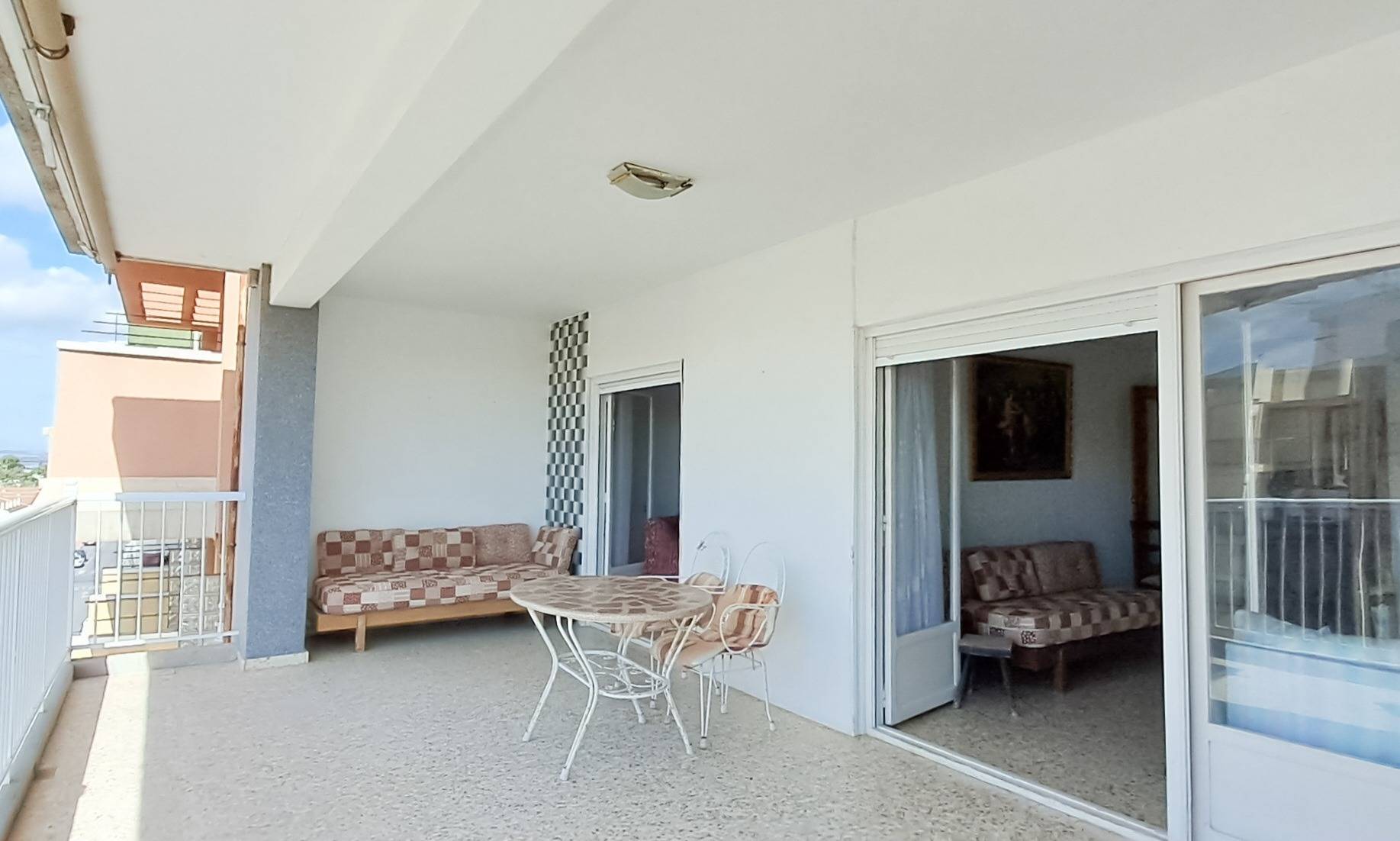 Living area in 3-bedroom penthouse, Playa de los Naufragos