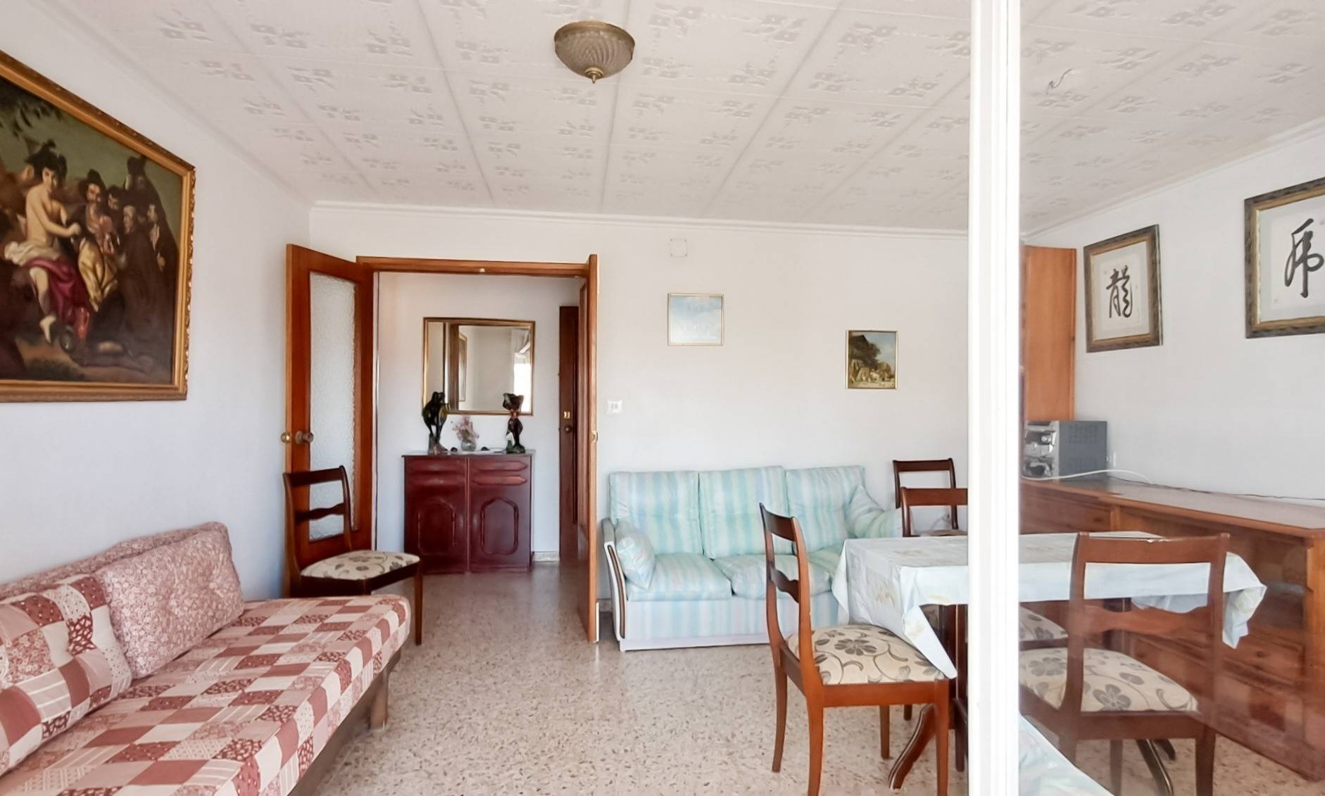 Kitchen area in penthouse, Playa de los Naufragos