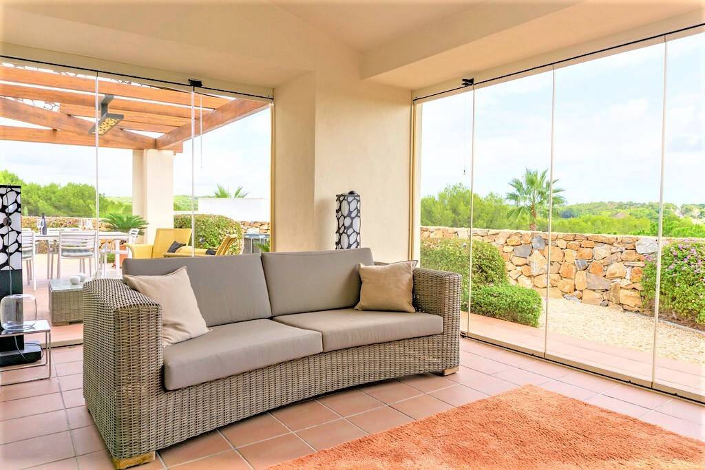 Parking area of the villa in Las Colinas Golf, Orihuela