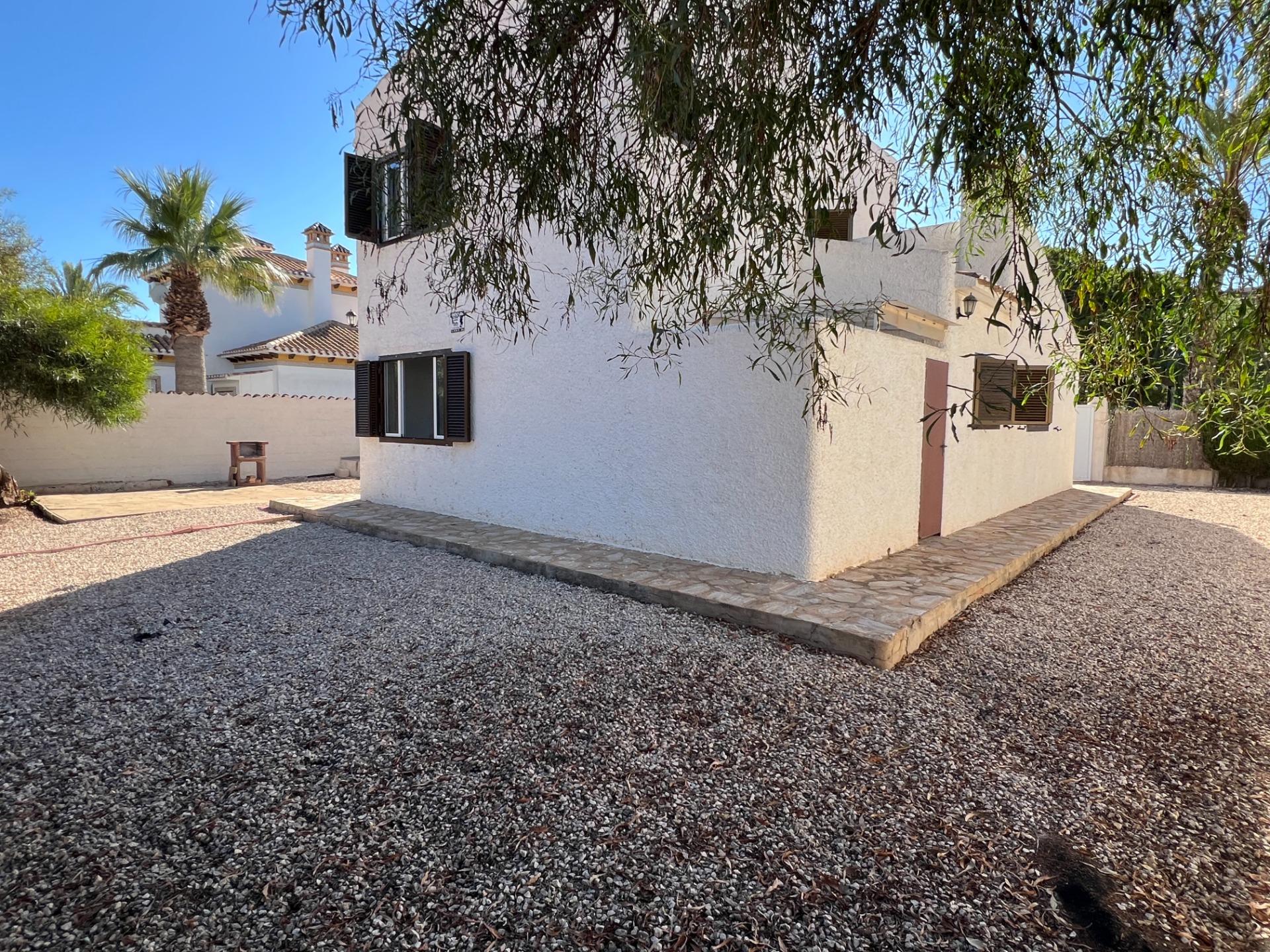 Garden area of the residential complex in Cabo Roig