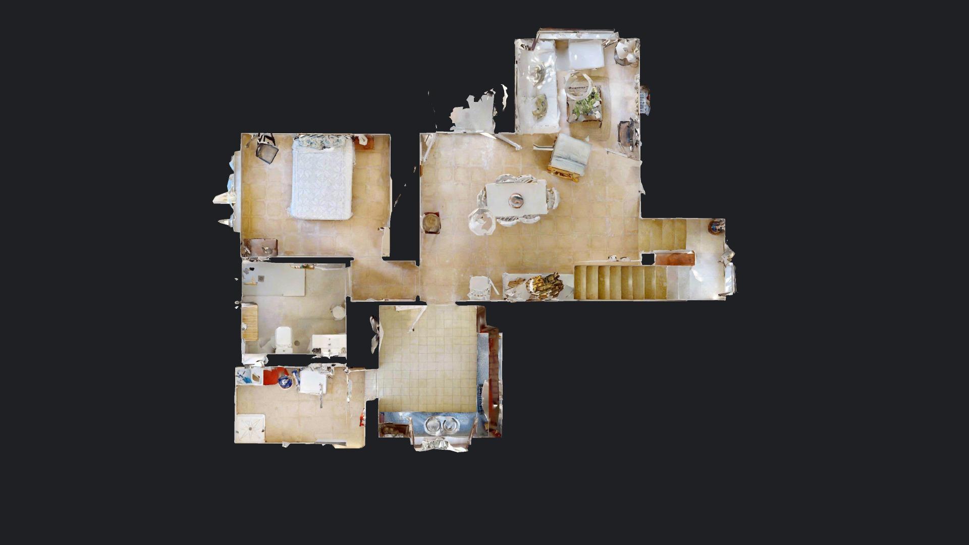 Floor plan of the 5-bedroom villa in Cabo Roig