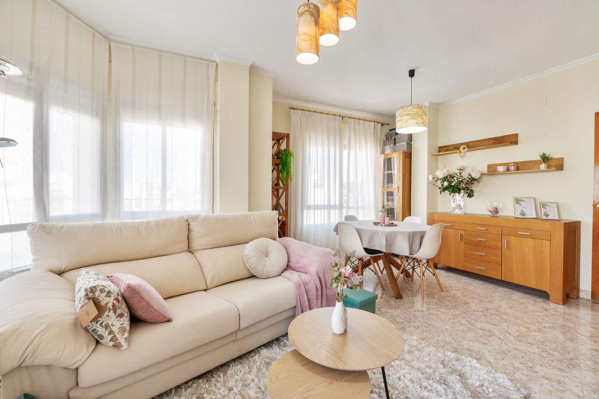 Living area in 3-bedroom apartment, Torrevieja