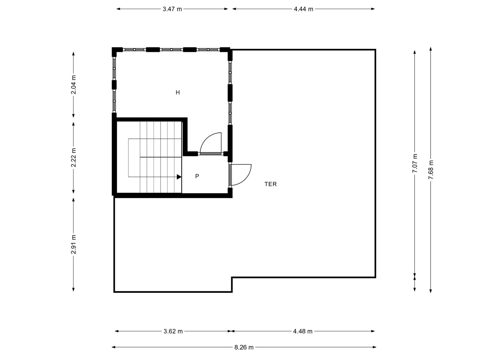 Floor plan of the 5-bedroom villa in Los Almendros-La Florida (view 25)