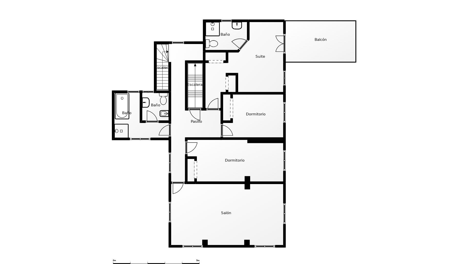 Floor plan of the 4-bedroom villa in Torrevieja (view 54)
