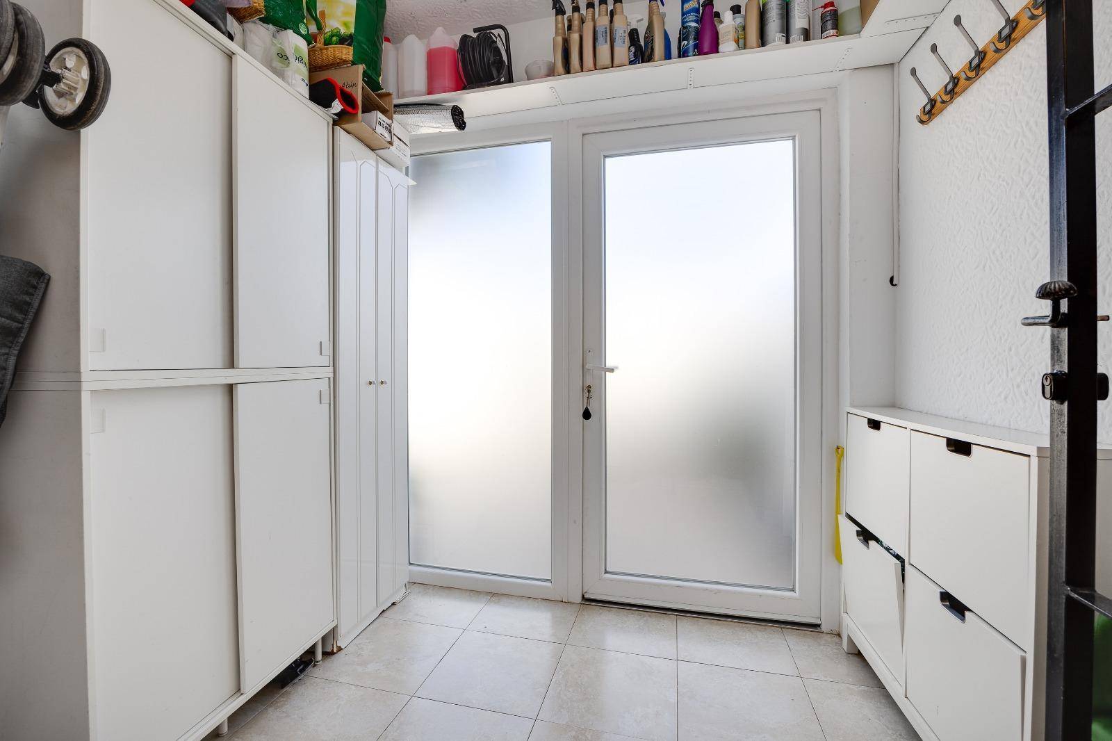 Living room with door to the patio