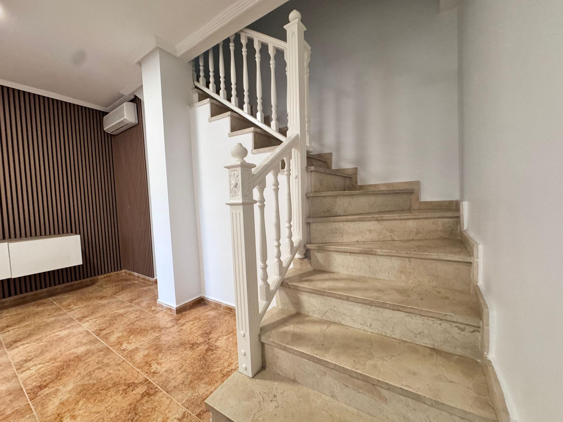 Pool terrace viewed from second angle in Carrefour villa