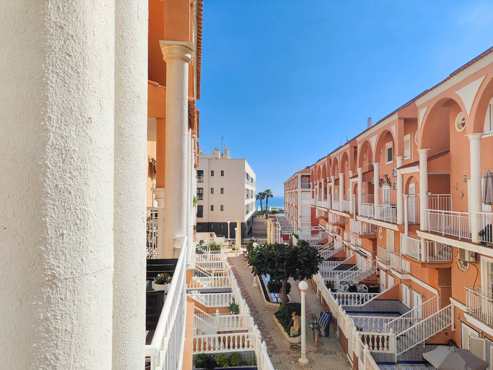 Complex grounds of the penthouse in La Mata Pueblo, Torrevieja