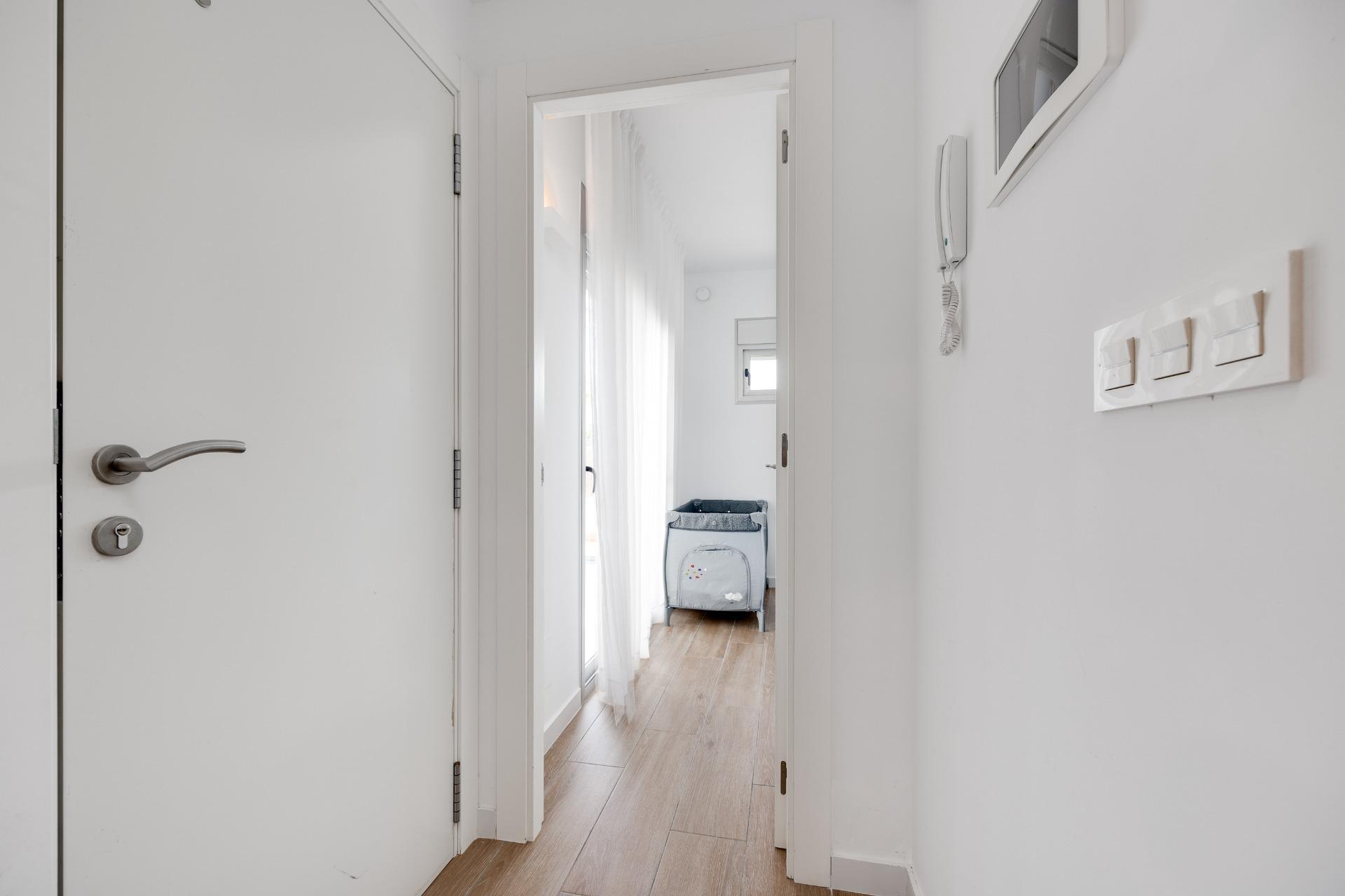 Upper floor corridor and bedroom doors