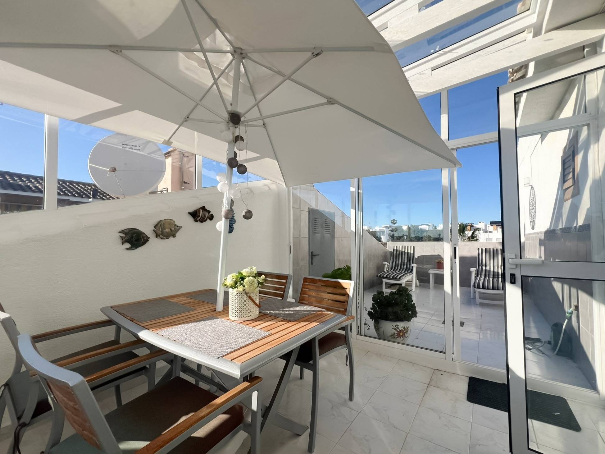 View from the solarium across the neighbourhood