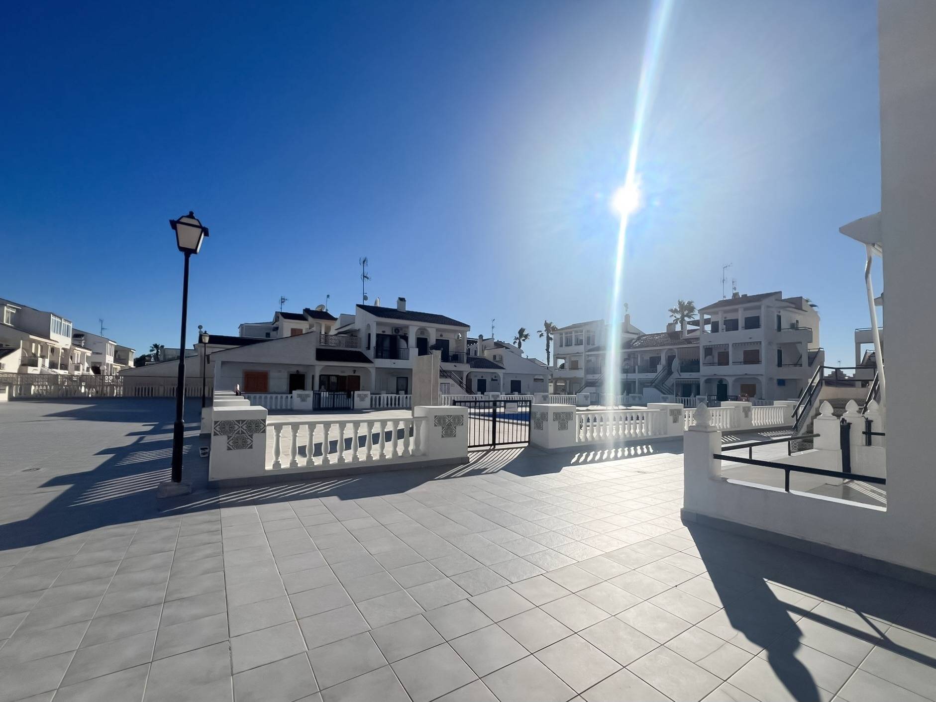 Rooftop solarium with storage room