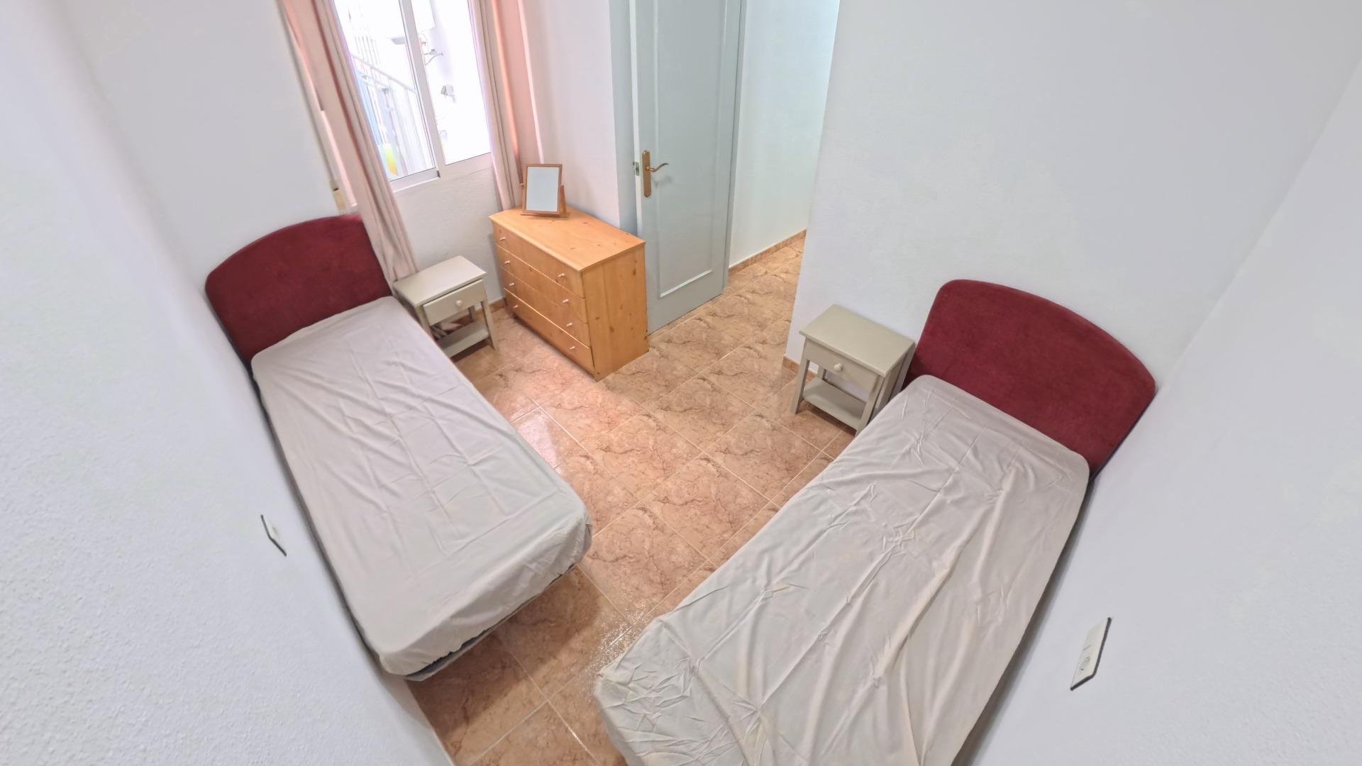 Street view of the bungalow in El limonar, Torrevieja