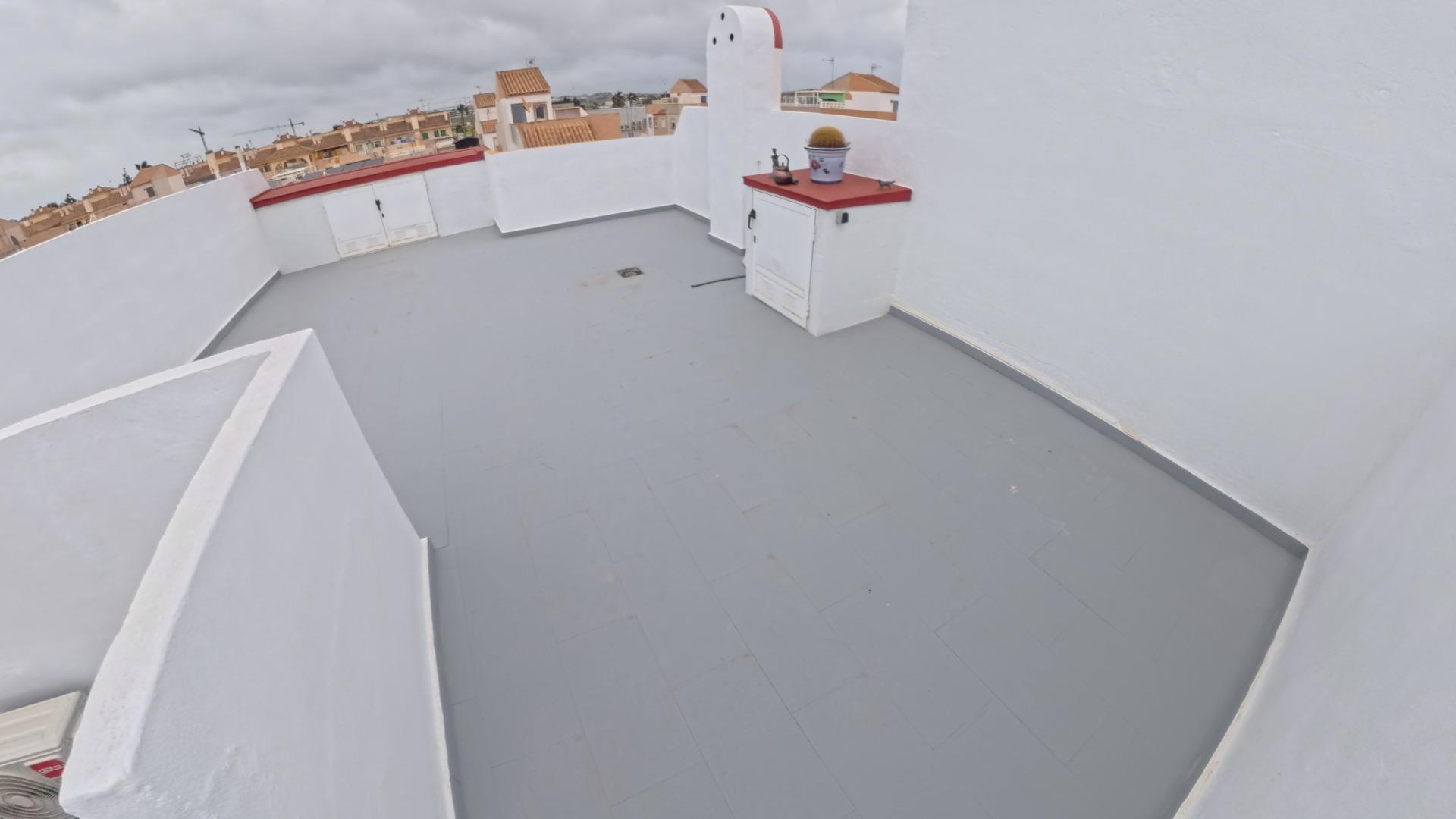 Complex grounds of the bungalow in El limonar, Torrevieja