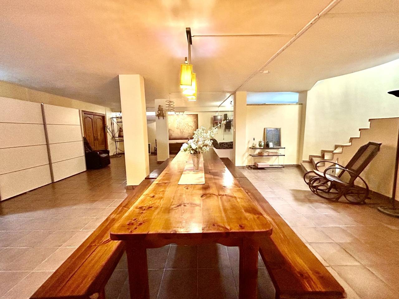 Interior hallway and room access