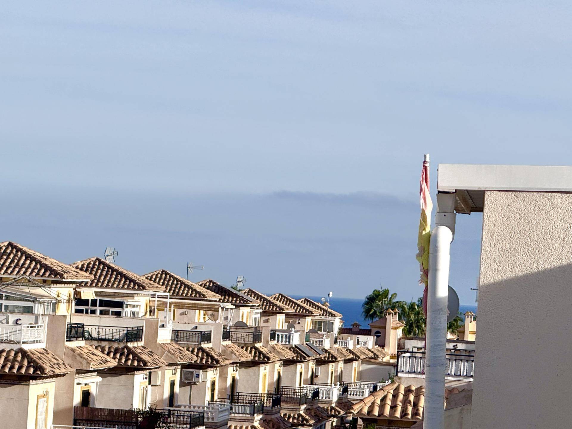 Building detail of the villa in Playa Flamenca, Orihuela Costa