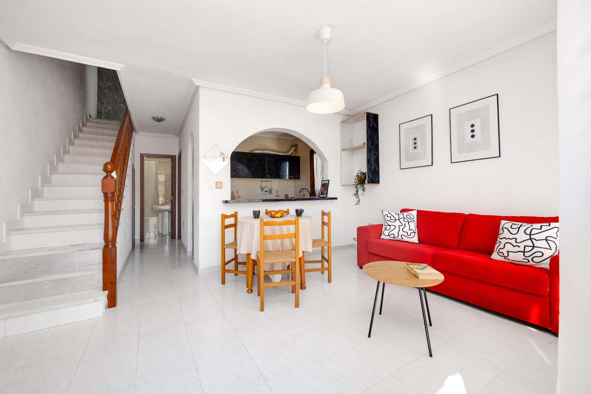 Living room detail showing wall and flooring
