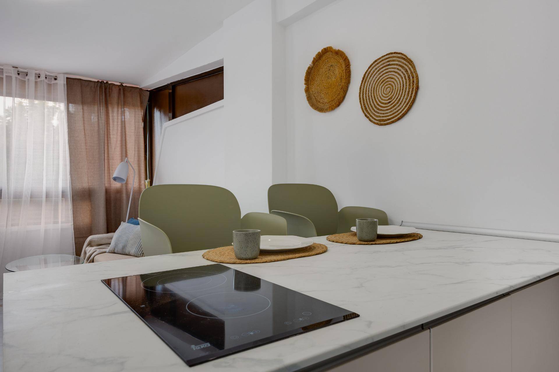 Window overlooking street in 1-bedroom apartment, Cabo Cervera, Torrevieja