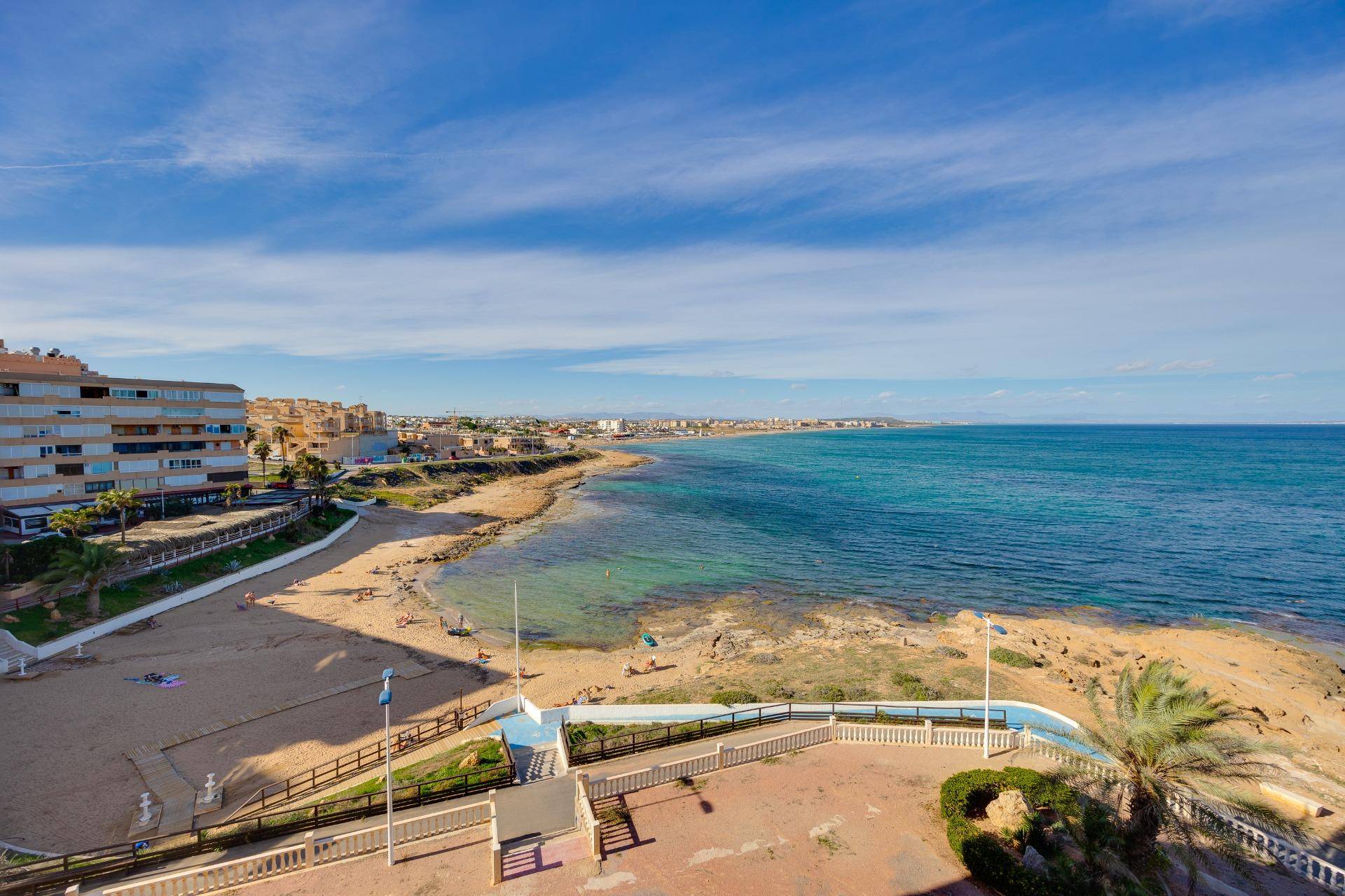 Local road adjacent to apartment building, Cabo Cervera, Torrevieja